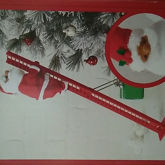 NIB!  18" Animated climbing Santa w/ladder (dark)-Wondershop - Picture 1 of 7